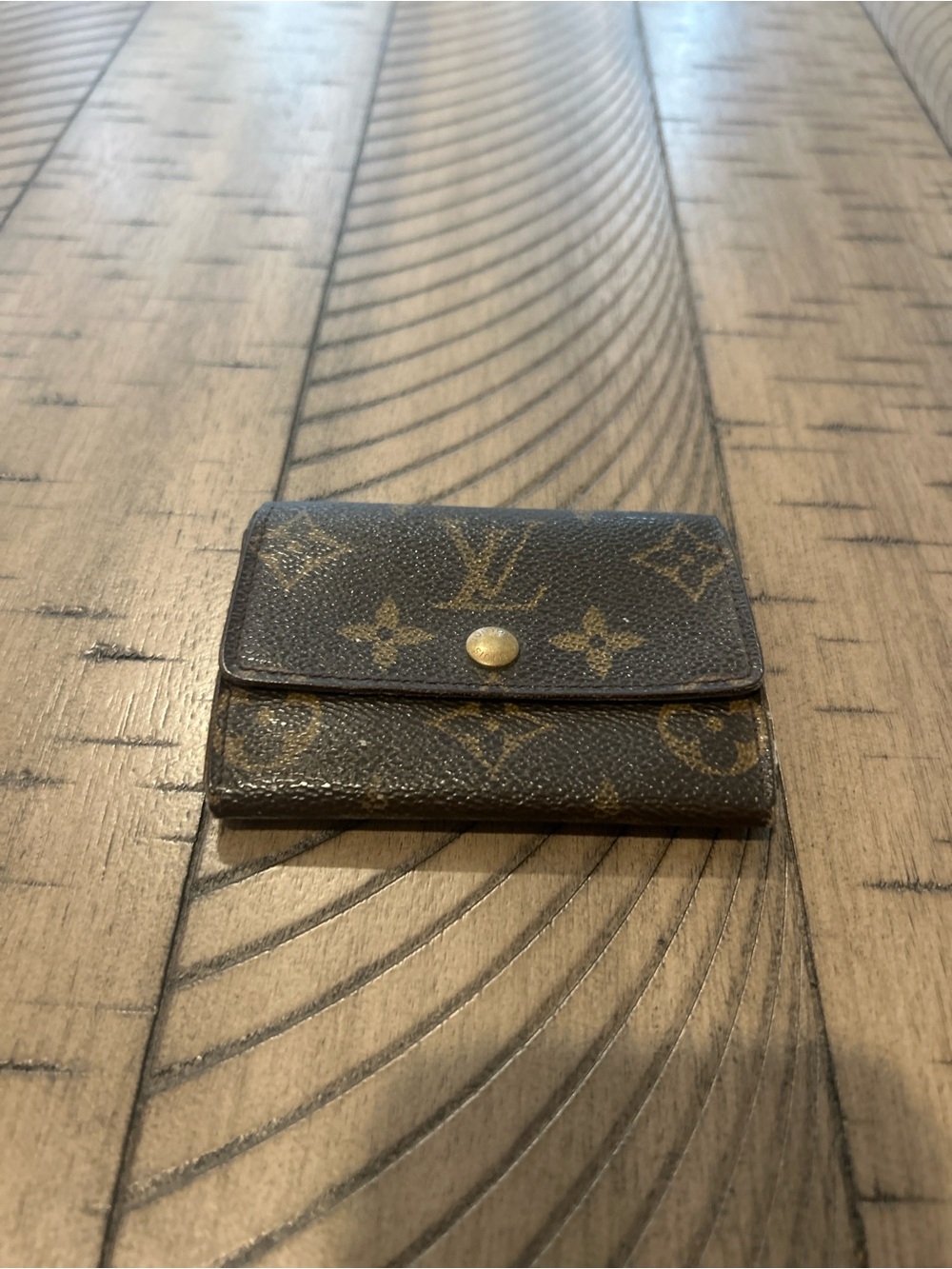 Louis Vuitton Brown Monogram Snap Card Holder